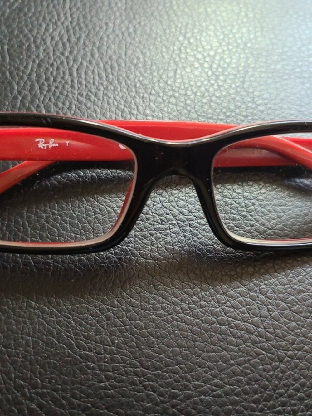 Ray-Ban JR RB1535 3573 Youth Eyeglasses Frames 48/16/130 Red/Black